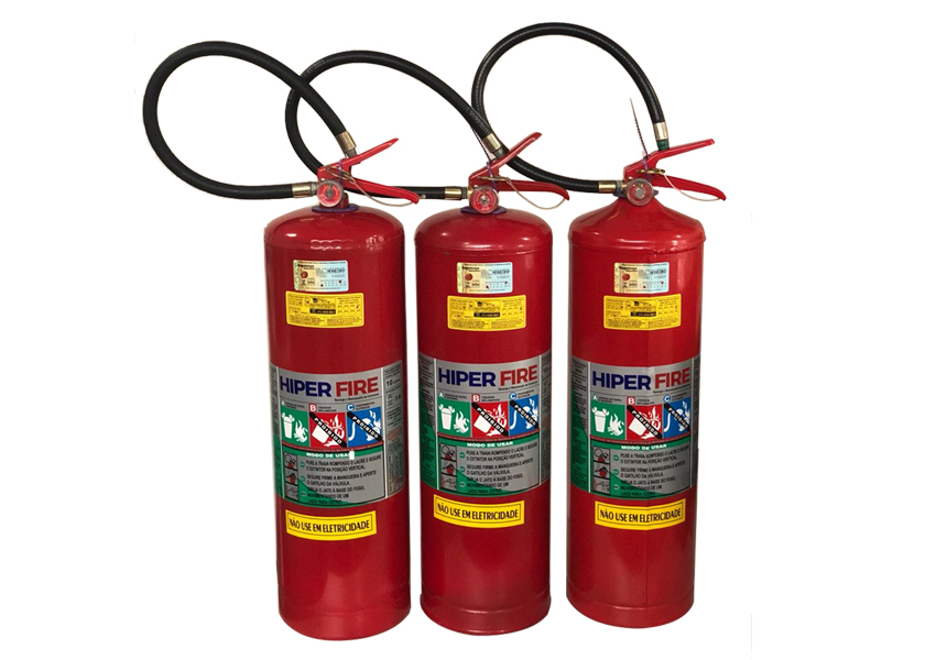 manutenção e recarga de extintores para equipamentos elétricos