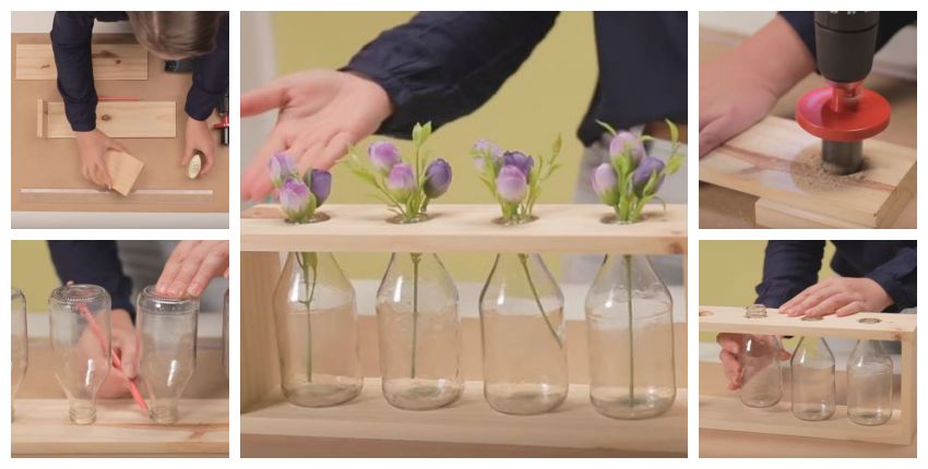 5 tutoriais de porta-velas com materiais reciclados