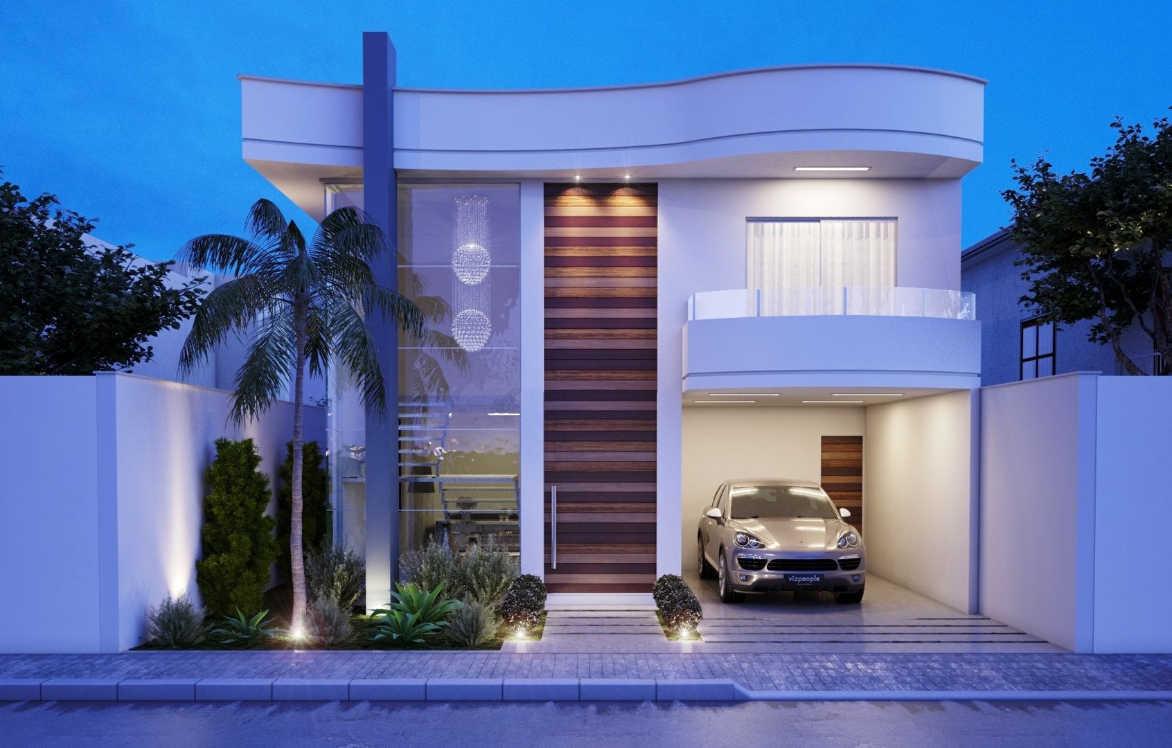 Iluminação Cênica: Valorizando Fachadas com Pé Direito Duplo