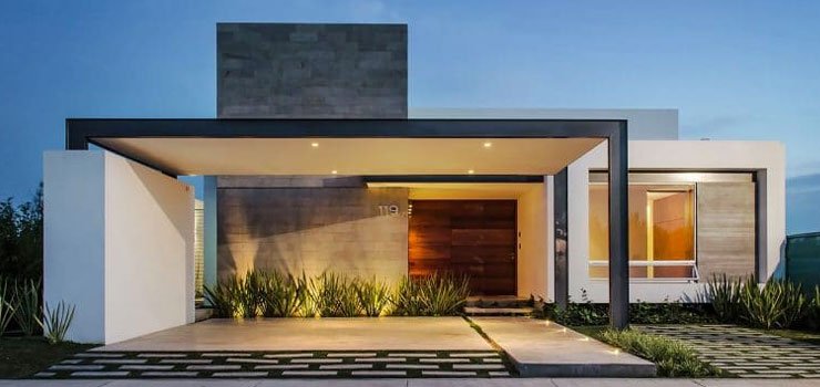 materiais fachada moderna