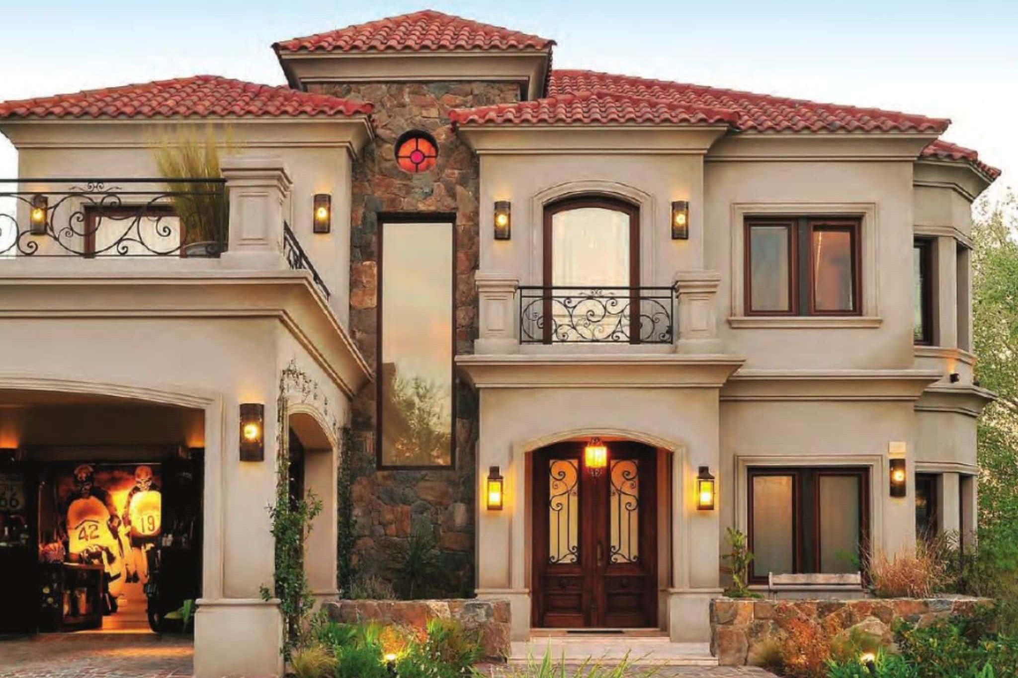 fachadas de casas com vidro