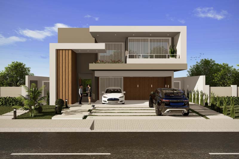 tendências fachadas casas 2026