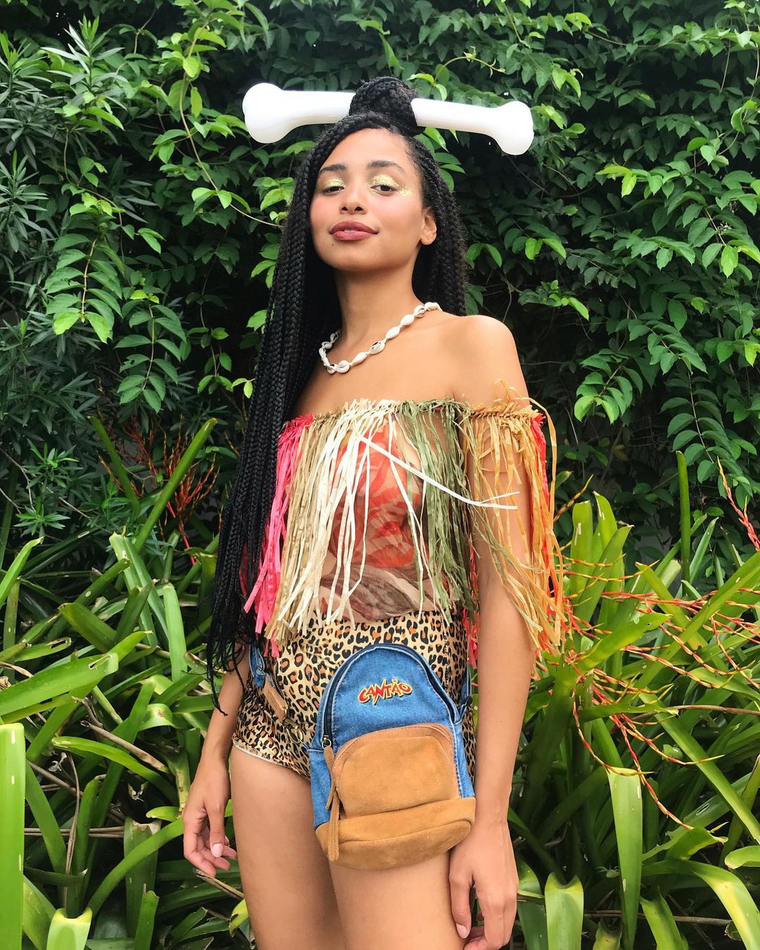 fantasia de carnaval improvisada