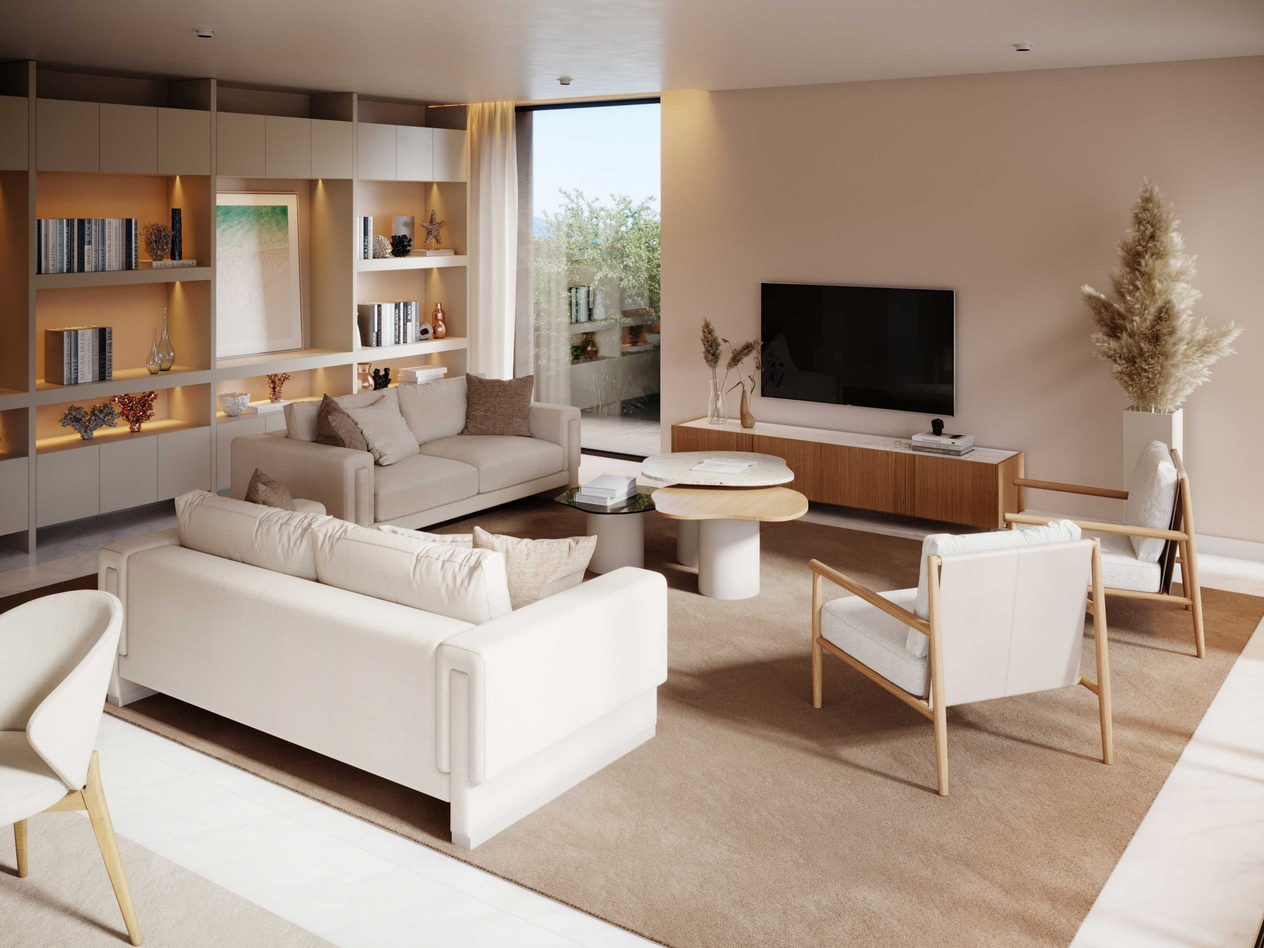 dicas de organização feng shui para sala de estar