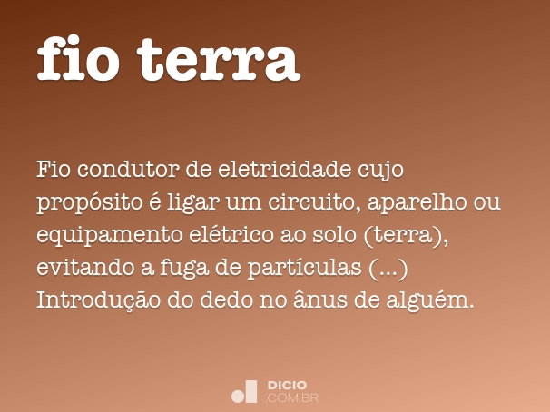 Fio terra é seguro?