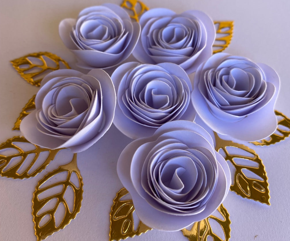 DIY flores de papel para bolos