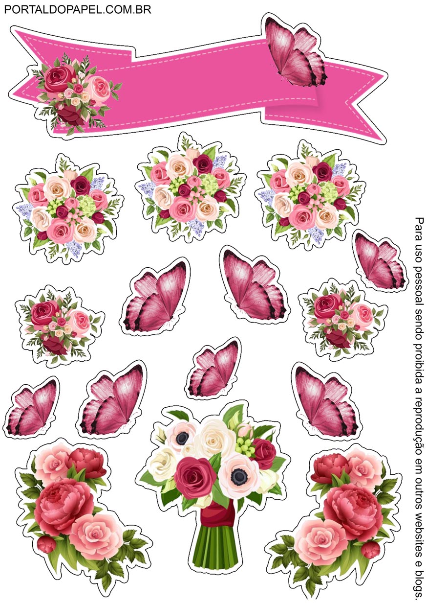 tipos de papel para topo de bolo