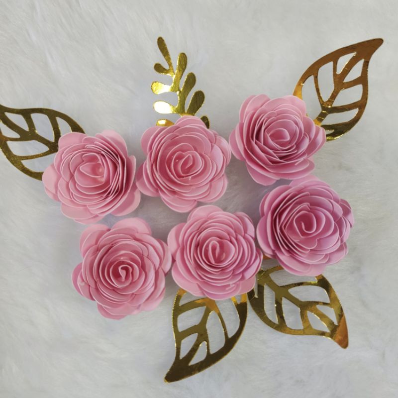 técnicas de flores de papel comestíveis