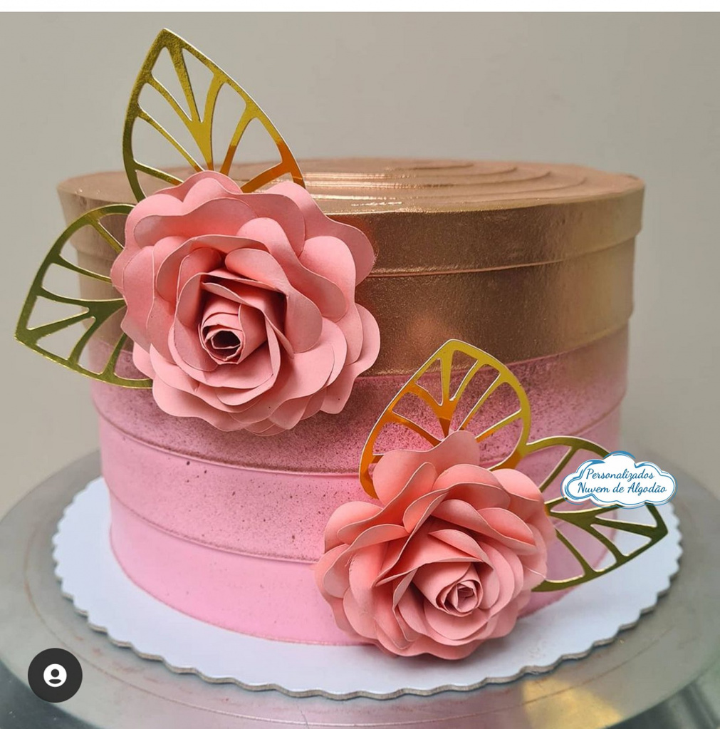 tipos de papel para topo de bolo