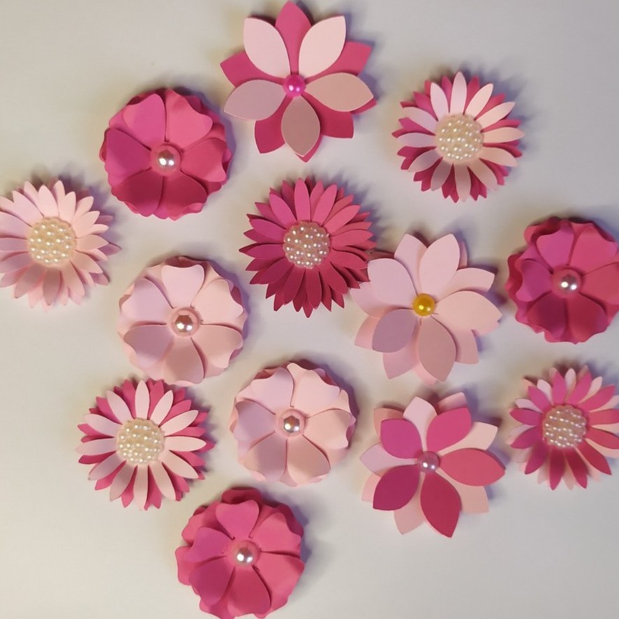 técnicas de flores de papel comestíveis