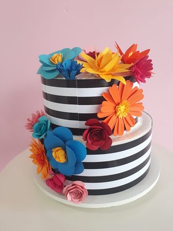 técnicas de flores de papel comestíveis