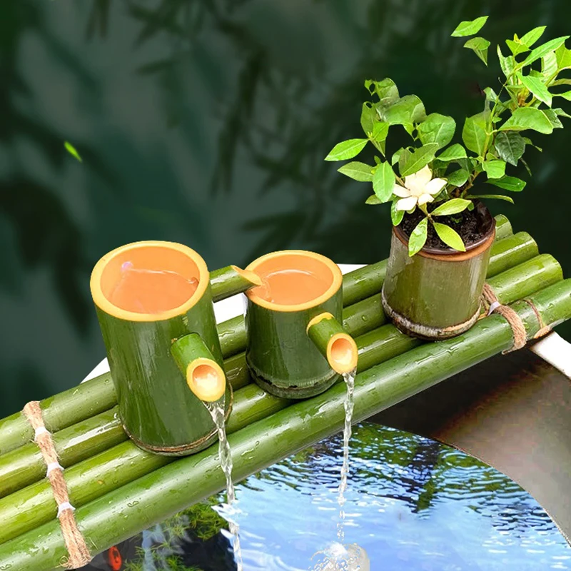 Fontes Solares de Bambu: Sustentabilidade e Beleza para Seu Jardim