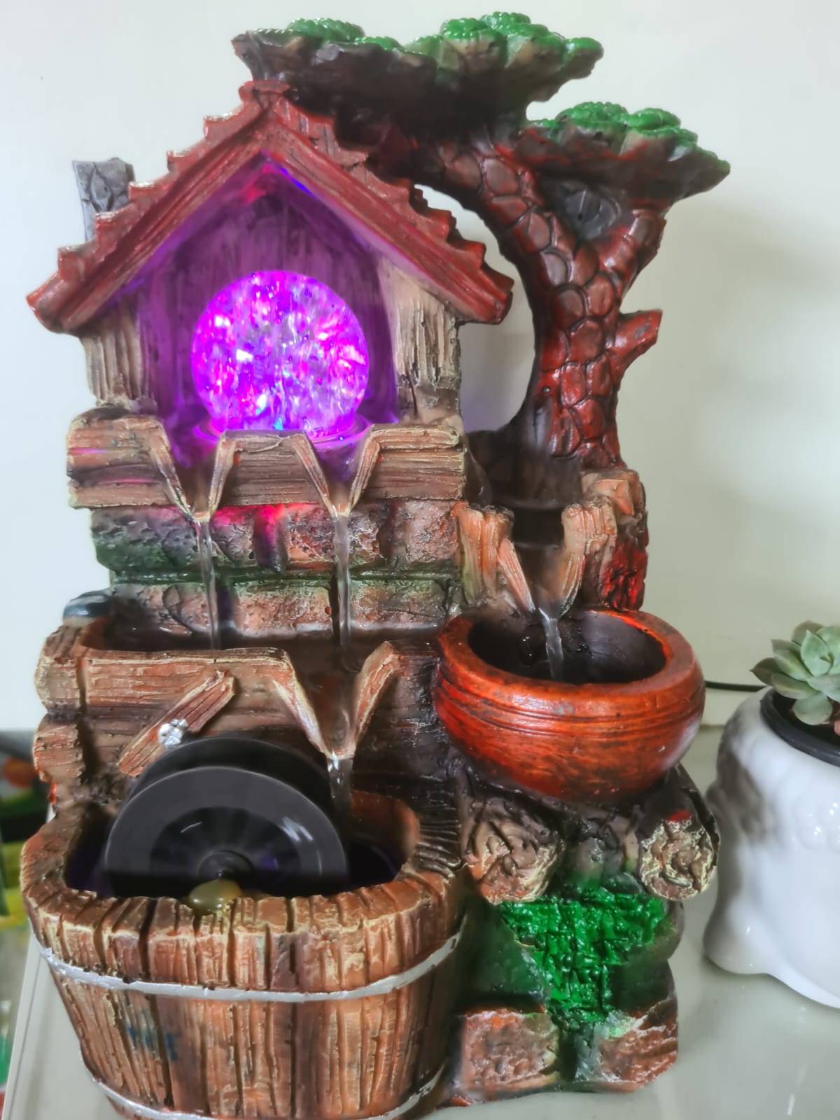 fonte de agua decorativa para sala