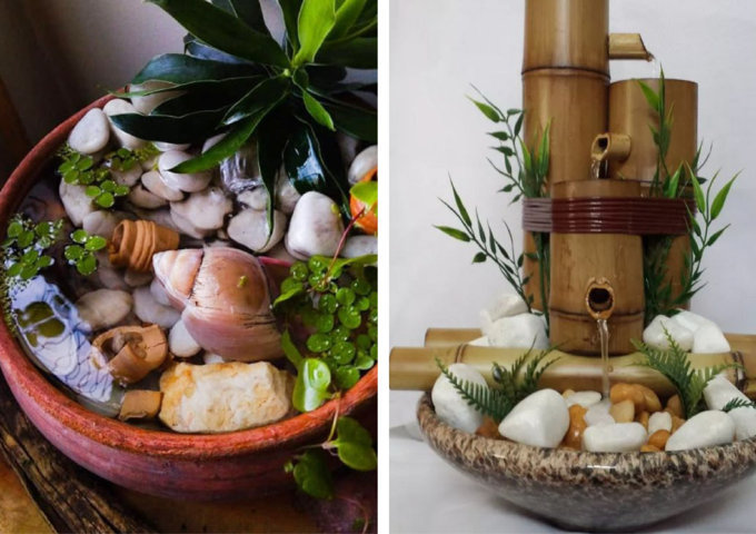 fonte de agua decorativa para sala