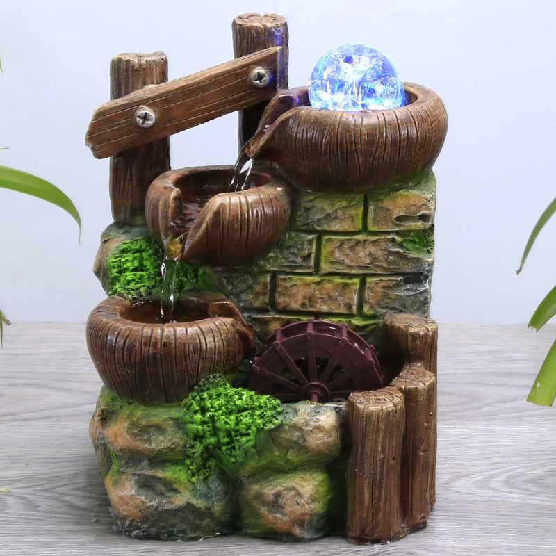 Manutenção de fontes de água decorativas