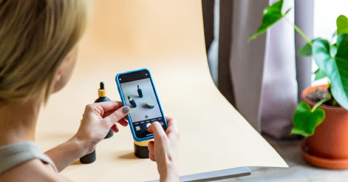 edição de fotos de produto no celular