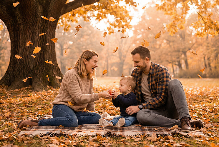 ensaio fotográfico de família: estúdio vs. externo