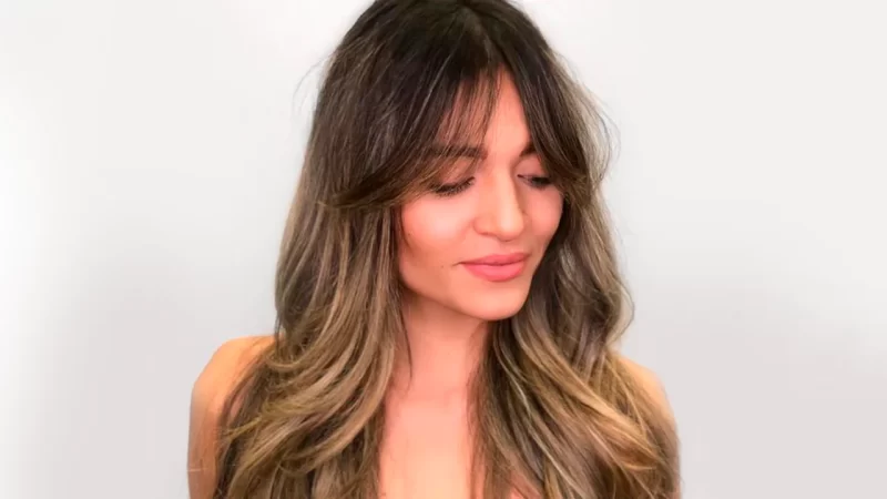 corte de cabelo franja cortina