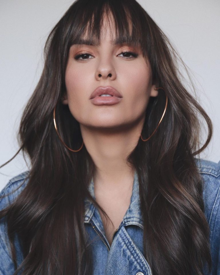 tendência de franja anos 70