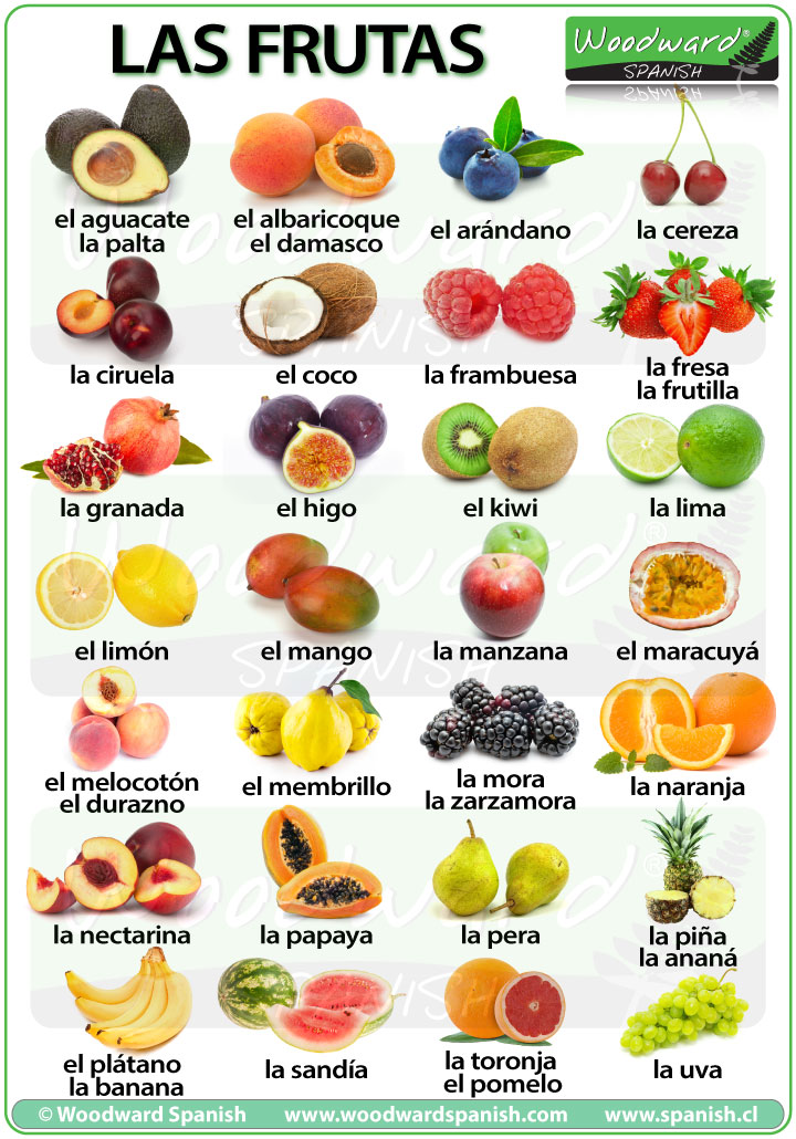 frutas no p