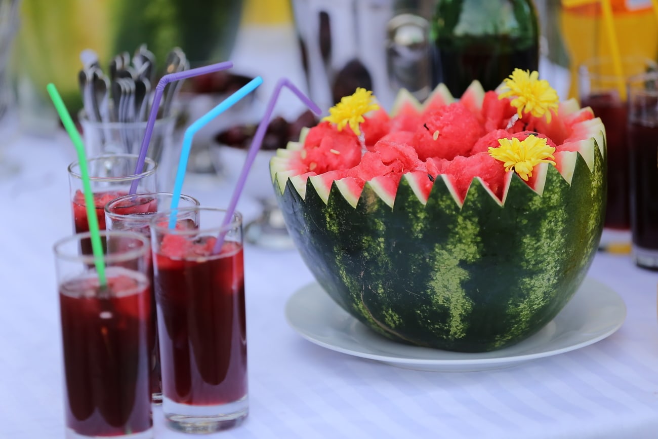 frutas para decorar drinks