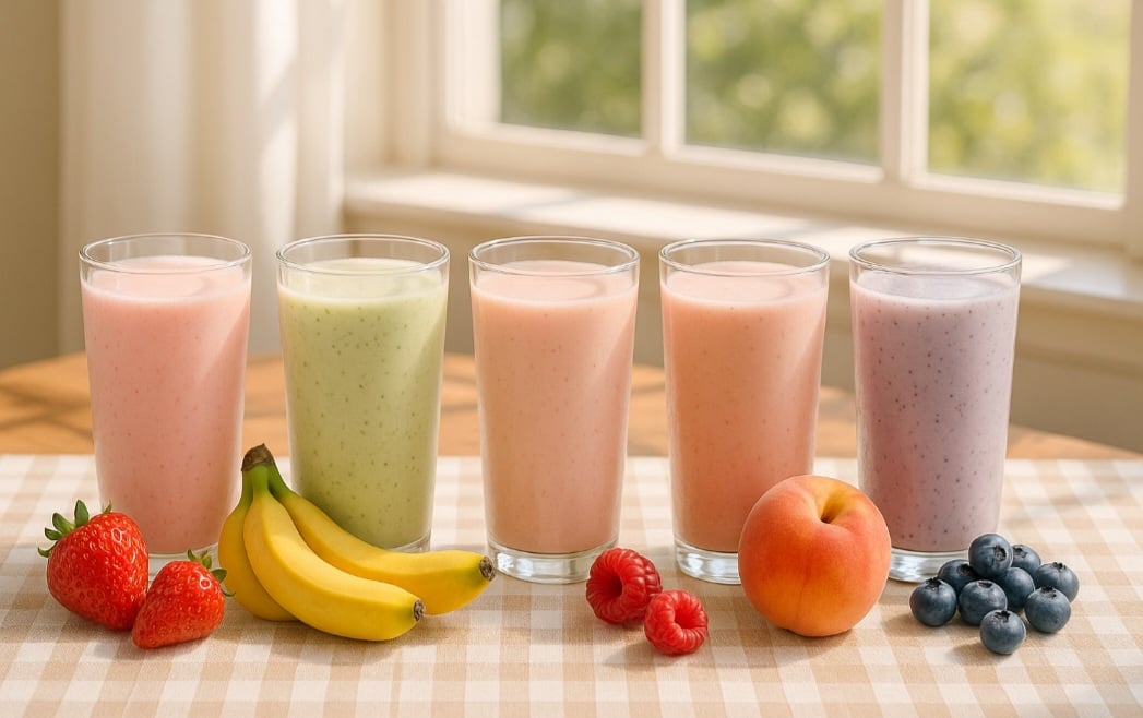 benefícios da hortelã com frutas