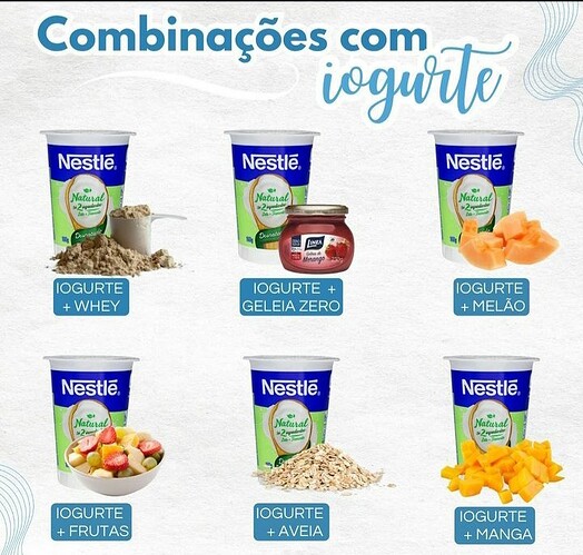 iogurte natural com frutas vermelhas e chia