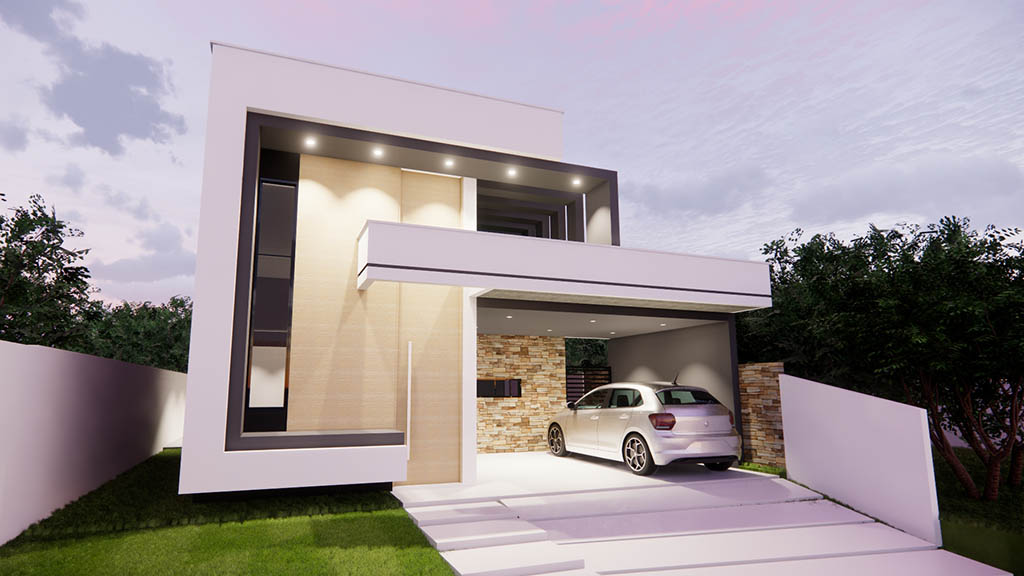 Soluções de iluminação para garagens com pé-direito duplo