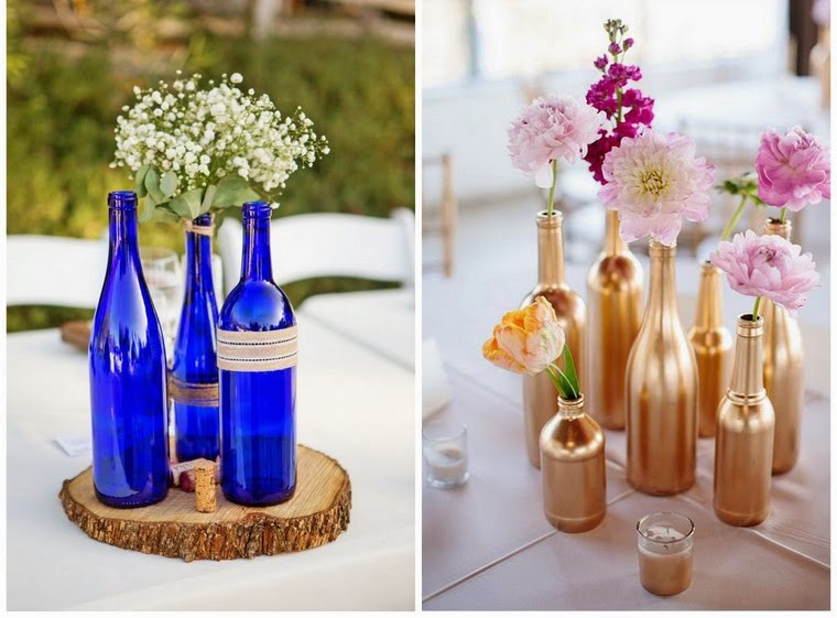 garrafas na decoracao