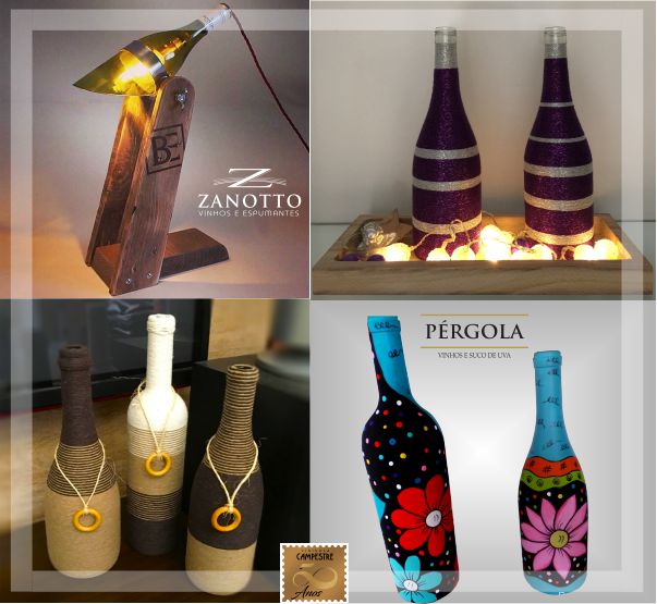 como decorar garrafas de vidro para casamento
