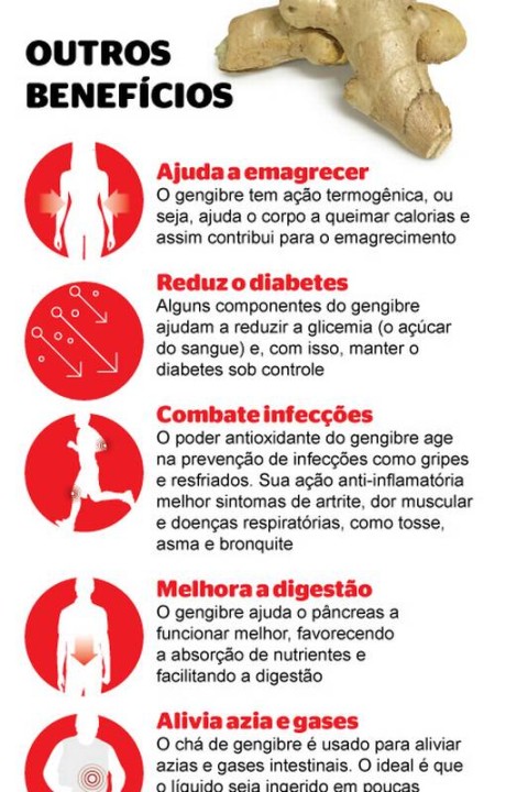 Receitas de Chá de Gengibre para Gripe e Resfriado