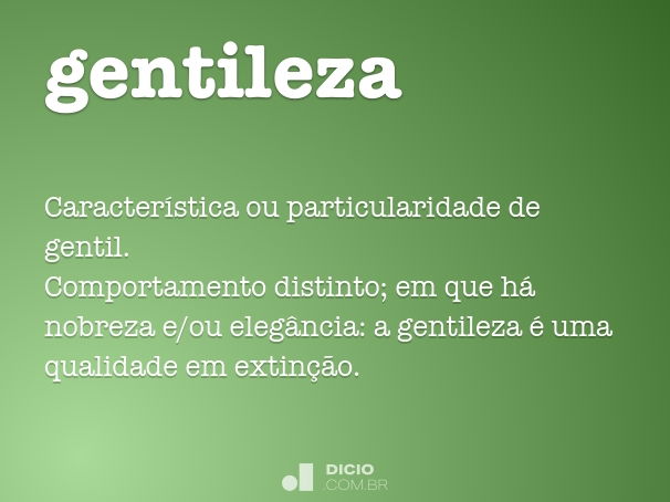 o que significa gentileza no brasil