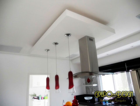 instalar gesso acartonado em cozinha