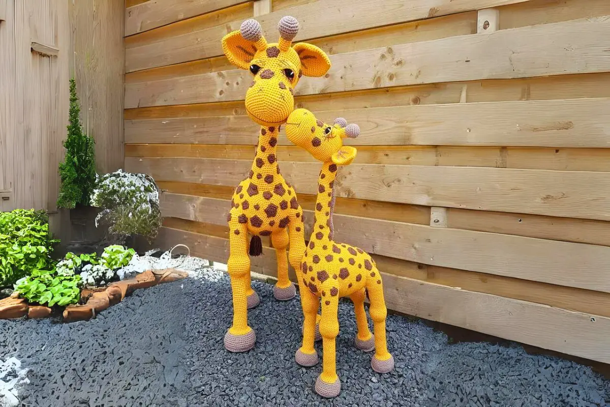 Girafa Amigurumi: Tamanhos
