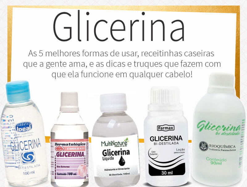 glicerina no cabelo