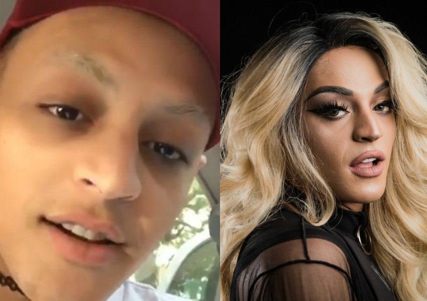 gloria groove sem maquiagem