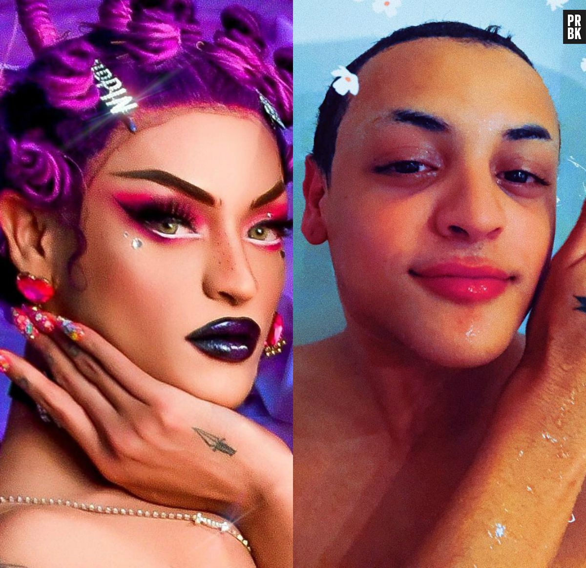 gloria groove sem maquiagem