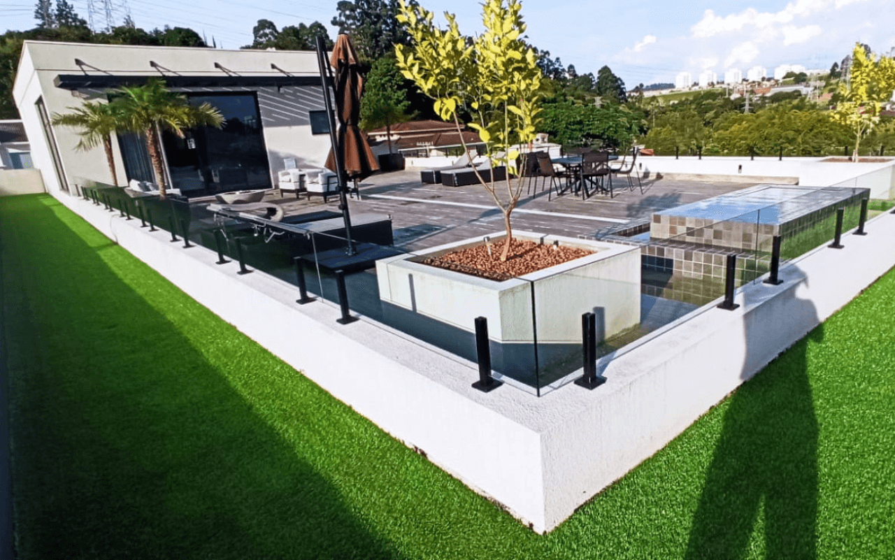 grama sintética impermeável para eventos