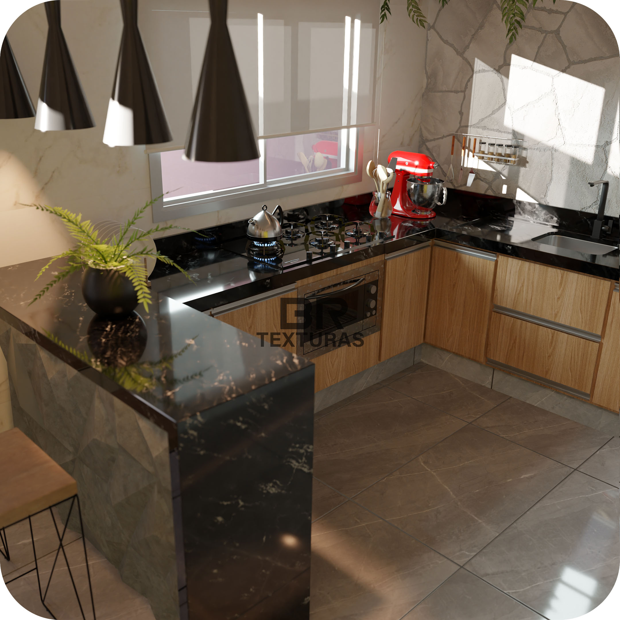 custo granito via láctea acabamento escovado