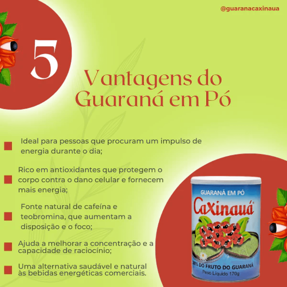 guaraná em pó
