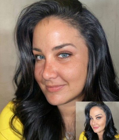 helen ganzarolli sem maquiagem