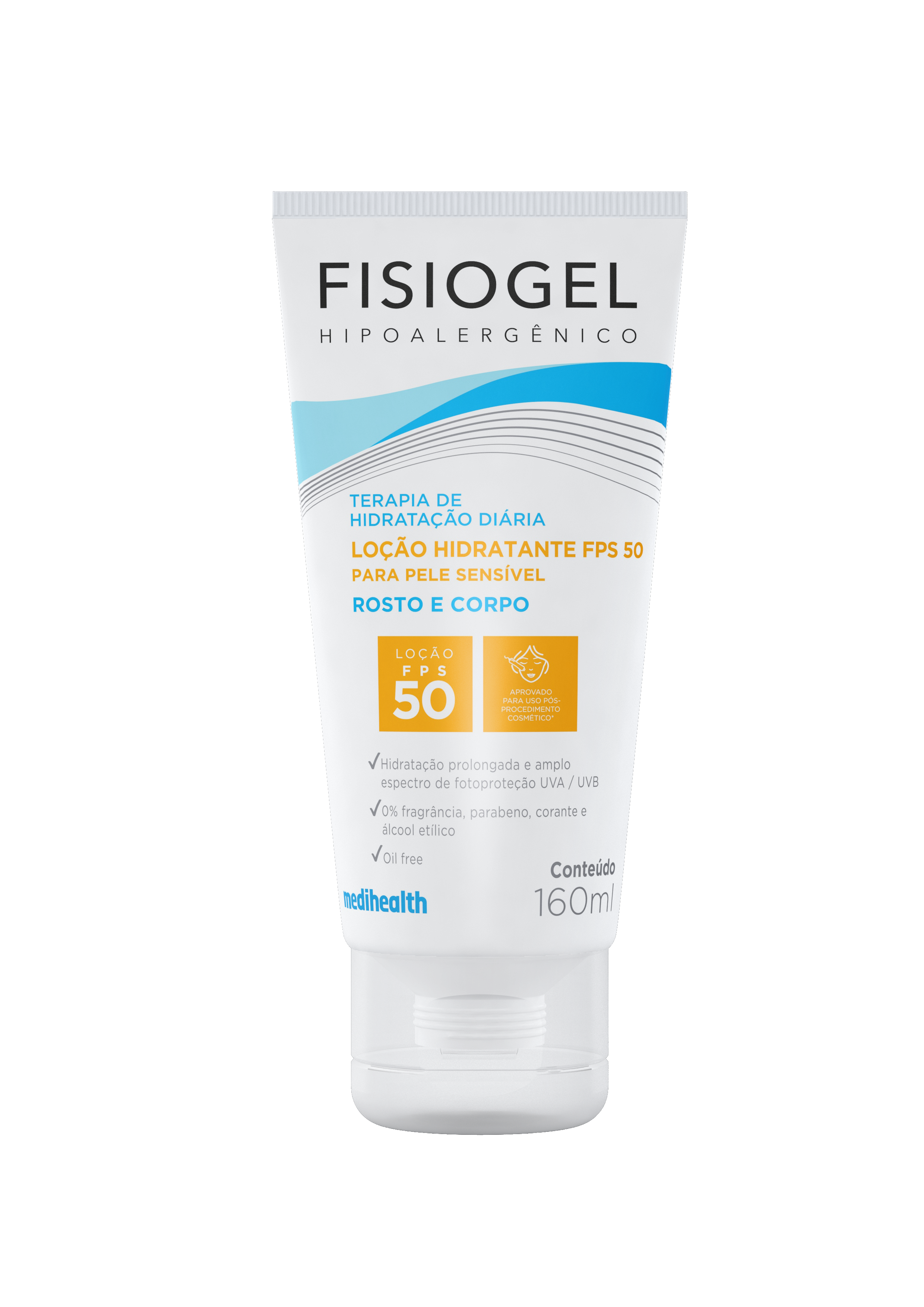 hidratante facial com FPS 50 para pele sensível