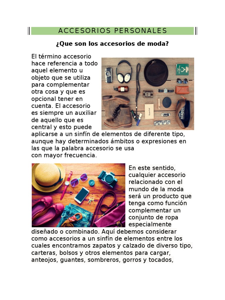 historia dos acessorios de moda