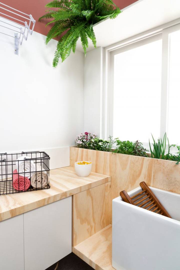 horta na lavanderia para apartamento