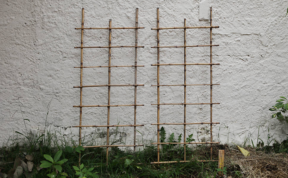 como fazer horta vertical bambu garrafa pet