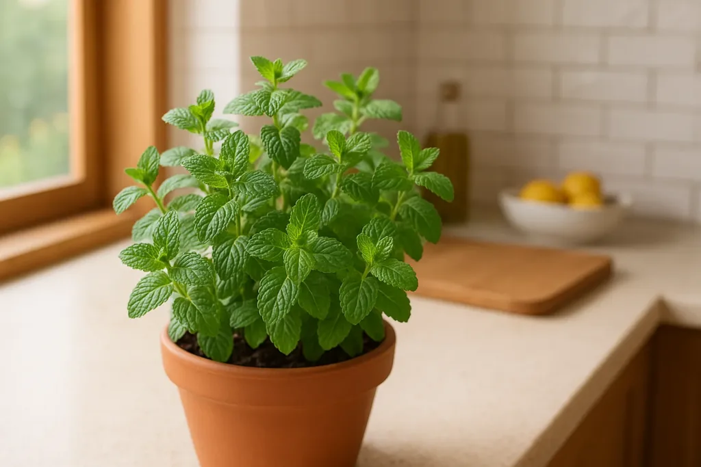 como cuidar de hortelã em vaso