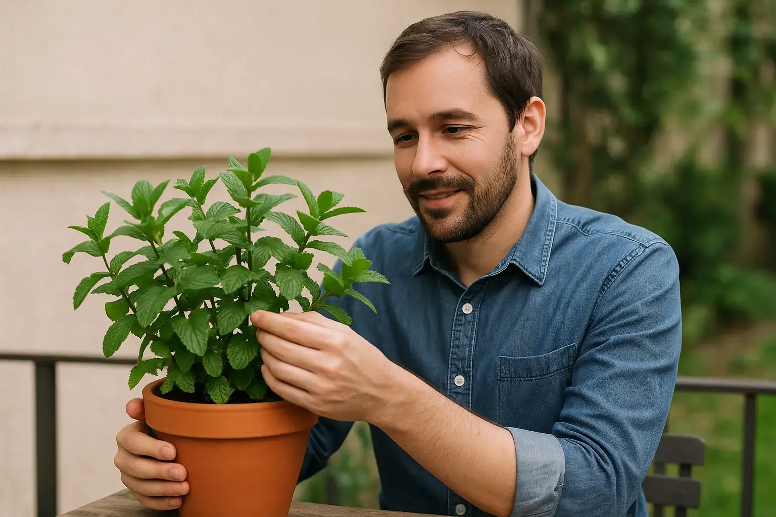 como cuidar de hortelã em vaso
