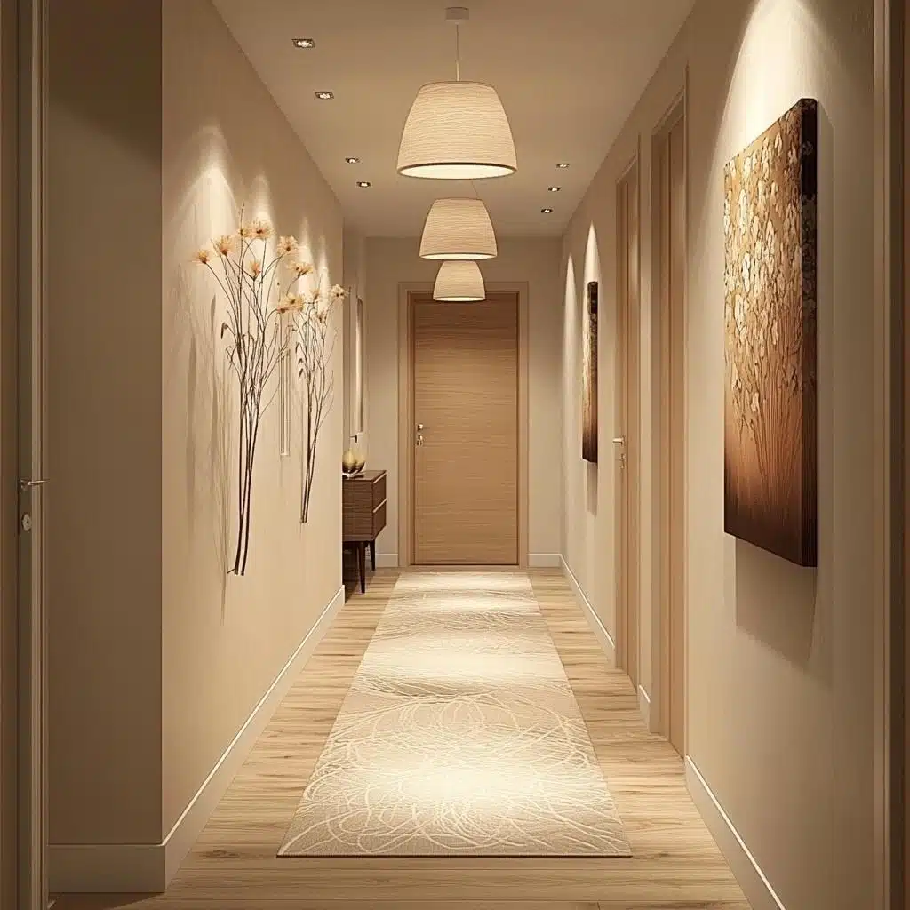 iluminação de corredor