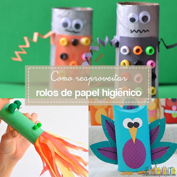 ideias com rolo de papel higiênico
