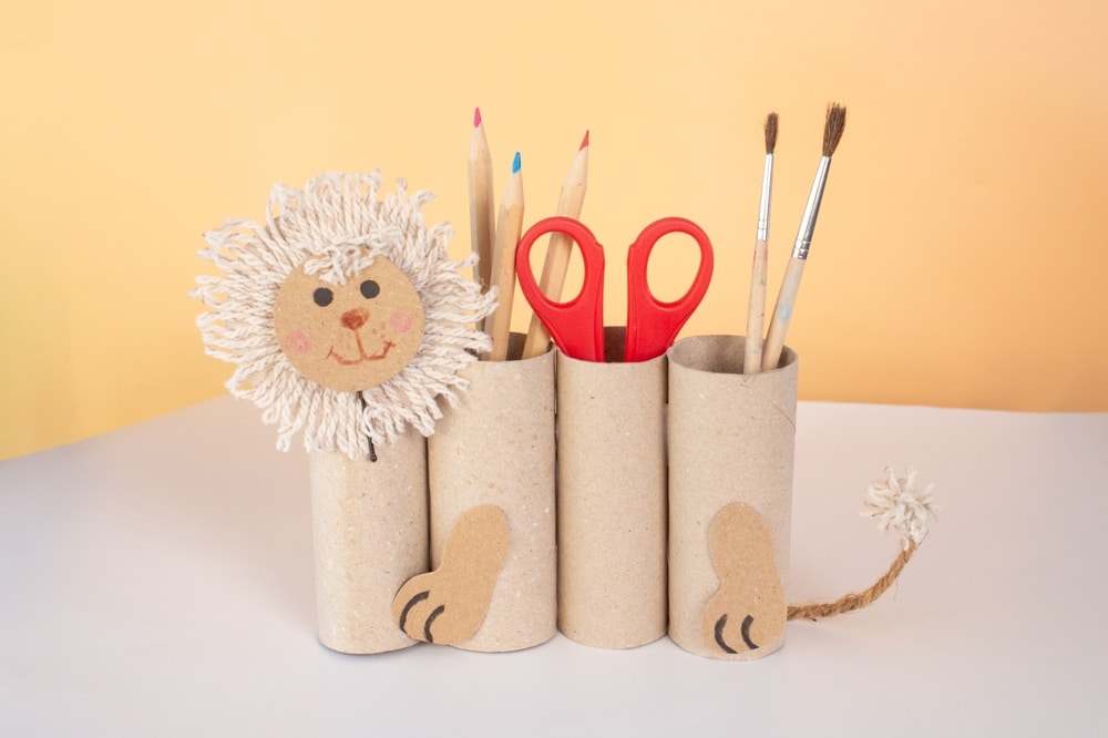 diy com rolo de papel higiênico para casa